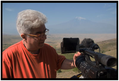 Hagop filming in Armenia
